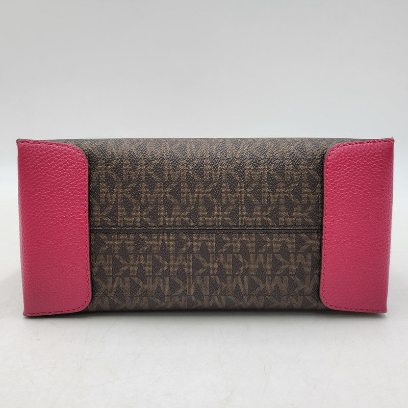 【中古品】【レディース】 Michael Kors マイケルコース MERCER 35S1GM9M2B マーサー ミディアム メッセンジャー バッグ カバン 鞄 188-260708-as-19-izu カラー：ブラウン×ピンク系 万代Net店