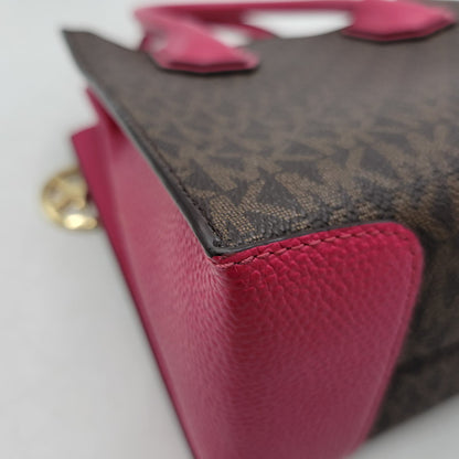 【中古品】【レディース】 Michael Kors マイケルコース MERCER 35S1GM9M2B マーサー ミディアム メッセンジャー バッグ カバン 鞄 188-260708-as-19-izu カラー：ブラウン×ピンク系 万代Net店