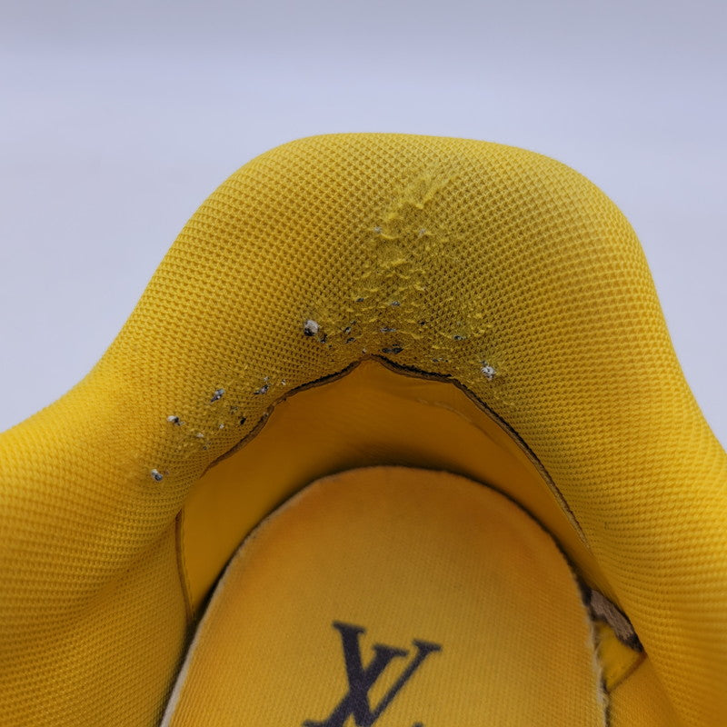 【中古品】【メンズ】 LOUIS VUITTON ルイ・ヴィトン LV TRAINER YELLOW トレイナー イエロー スニーカー 靴 179-260706-kh-09-izu サイズ：8 カラー：イエロー×ホワイト 万代Net店