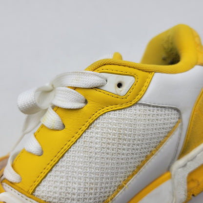 【中古品】【メンズ】 LOUIS VUITTON ルイ・ヴィトン LV TRAINER YELLOW トレイナー イエロー スニーカー 靴 179-260706-kh-09-izu サイズ：8 カラー：イエロー×ホワイト 万代Net店