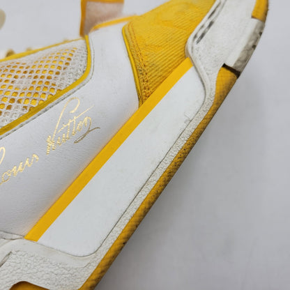 【中古品】【メンズ】 LOUIS VUITTON ルイ・ヴィトン LV TRAINER YELLOW トレイナー イエロー スニーカー 靴 179-260706-kh-09-izu サイズ：8 カラー：イエロー×ホワイト 万代Net店