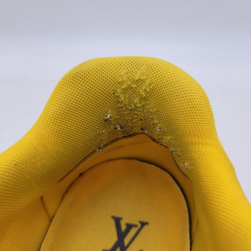 【中古品】【メンズ】 LOUIS VUITTON ルイ・ヴィトン LV TRAINER YELLOW トレイナー イエロー スニーカー 靴 179-260706-kh-09-izu サイズ：8 カラー：イエロー×ホワイト 万代Net店