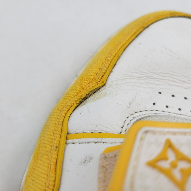 【中古品】【メンズ】 LOUIS VUITTON ルイ・ヴィトン LV TRAINER YELLOW トレイナー イエロー スニーカー 靴 179-260706-kh-09-izu サイズ：8 カラー：イエロー×ホワイト 万代Net店