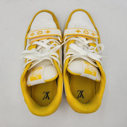 【中古品】【メンズ】 LOUIS VUITTON ルイ・ヴィトン LV TRAINER YELLOW トレイナー イエロー スニーカー 靴 179-260706-kh-09-izu サイズ：8 カラー：イエロー×ホワイト 万代Net店