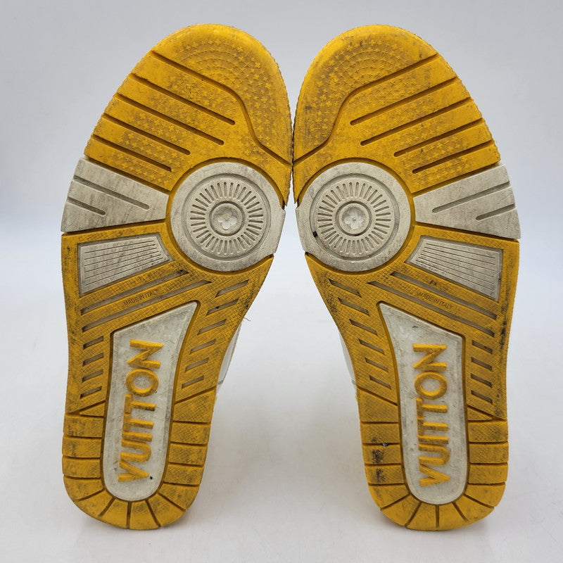 【中古品】【メンズ】 LOUIS VUITTON ルイ・ヴィトン LV TRAINER YELLOW トレイナー イエロー スニーカー 靴 179-260706-kh-09-izu サイズ：8 カラー：イエロー×ホワイト 万代Net店
