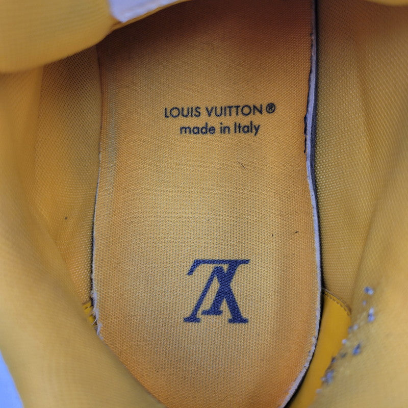 【中古品】【メンズ】 LOUIS VUITTON ルイ・ヴィトン LV TRAINER YELLOW トレイナー イエロー スニーカー 靴 179-260706-kh-09-izu サイズ：8 カラー：イエロー×ホワイト 万代Net店