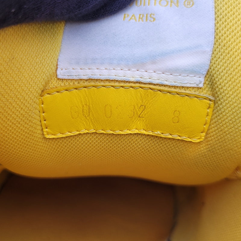 【中古品】【メンズ】 LOUIS VUITTON ルイ・ヴィトン LV TRAINER YELLOW トレイナー イエロー スニーカー 靴 179-260706-kh-09-izu サイズ：8 カラー：イエロー×ホワイト 万代Net店