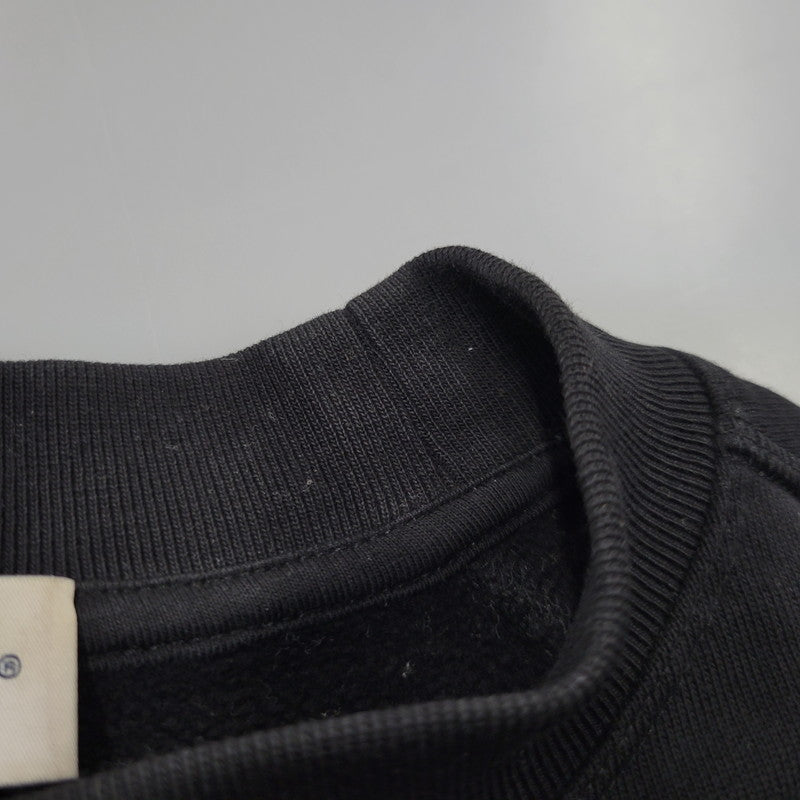 【中古品】【メンズ】 MONCLER モンクレール D20918035300 MAGLIA GIROCOLLO マリア ジロコッロ CREWNECK SWEATSHIRTクルーネック スウェットシャツ トップス 長袖 141-260705-ya-01-izu サイズ：L カラー：ブラック 万代Net店