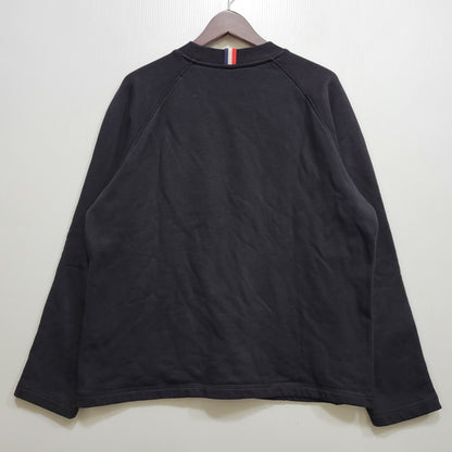 【中古品】【メンズ】 MONCLER モンクレール D20918035300 MAGLIA GIROCOLLO マリア ジロコッロ CREWNECK SWEATSHIRTクルーネック スウェットシャツ トップス 長袖 141-260705-ya-01-izu サイズ：L カラー：ブラック 万代Net店