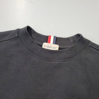 【中古品】【メンズ】 MONCLER モンクレール D20918035300 MAGLIA GIROCOLLO マリア ジロコッロ CREWNECK SWEATSHIRTクルーネック スウェットシャツ トップス 長袖 141-260705-ya-01-izu サイズ：L カラー：ブラック 万代Net店