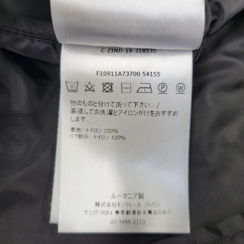 【中古品】【メンズ】 MONCLER モンクレール F10911A73700 GRIMPEURS ZIP UP HOODED NYLON JACKET グランパーズ ジップアップ フーデッド ナイロンジャケット アウター 141-260705-ya-02-izu サイズ：3 カラー：ブラック 万代Net店