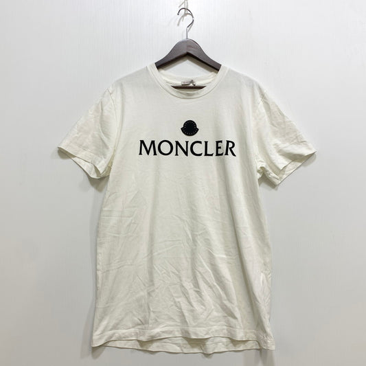 【中古品】【メンズ】 MONCLER モンクレール H20918C00007 22SS SS TSHIRT Tシャツ 半袖 141-260708-yn-11-izu サイズ：L カラー：ホワイト 万代Net店