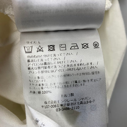 【中古品】【メンズ】 MONCLER モンクレール H20918C00007 22SS SS TSHIRT Tシャツ 半袖 141-260708-yn-11-izu サイズ：L カラー：ホワイト 万代Net店