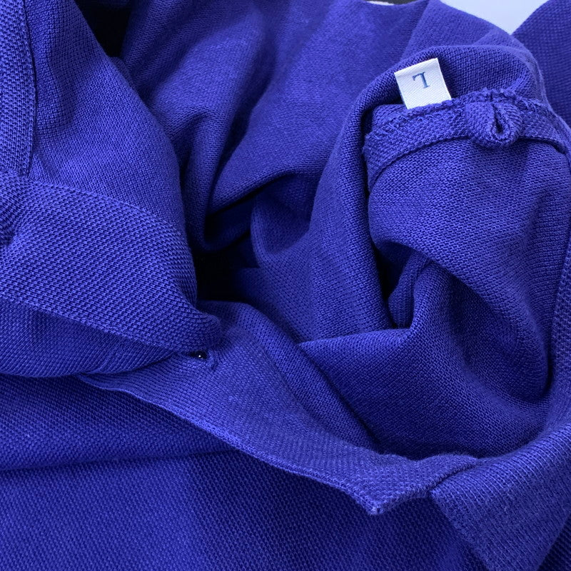 【中古品】【メンズ】 MONCLER モンクレール D10918318400 MAGLIA POLO MANICA CORTA マリア ポロ マニカ コルタ ポロシャツ 半袖 141-260708-yn-13-izu サイズ：L カラー：ネイビー 万代Net店