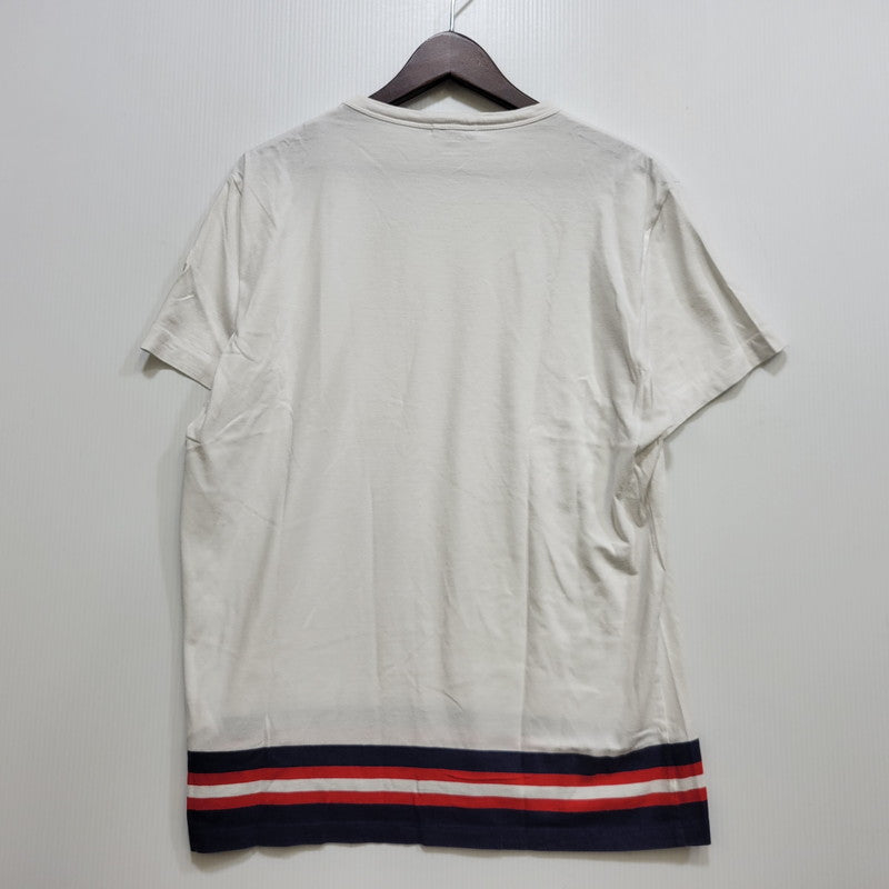 【中古品】【メンズ】 MONCLER モンクレール MAGLIA T-SHIRT C10918016900 マグリア Tシャツ 半袖 トップス 141-260707-as-04-izu サイズ：L カラー：ホワイト 万代Net店