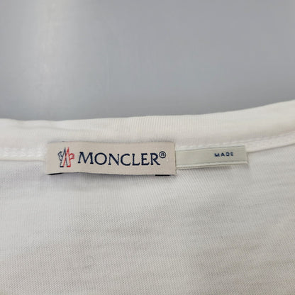 【中古品】【メンズ】 MONCLER モンクレール MAGLIA T-SHIRT C10918016900 マグリア Tシャツ 半袖 トップス 141-260707-as-04-izu サイズ：L カラー：ホワイト 万代Net店