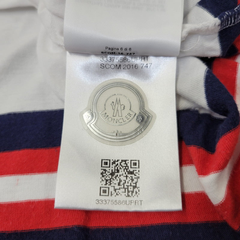 【中古品】【メンズ】 MONCLER モンクレール MAGLIA T-SHIRT C10918016900 マグリア Tシャツ 半袖 トップス 141-260707-as-04-izu サイズ：L カラー：ホワイト 万代Net店