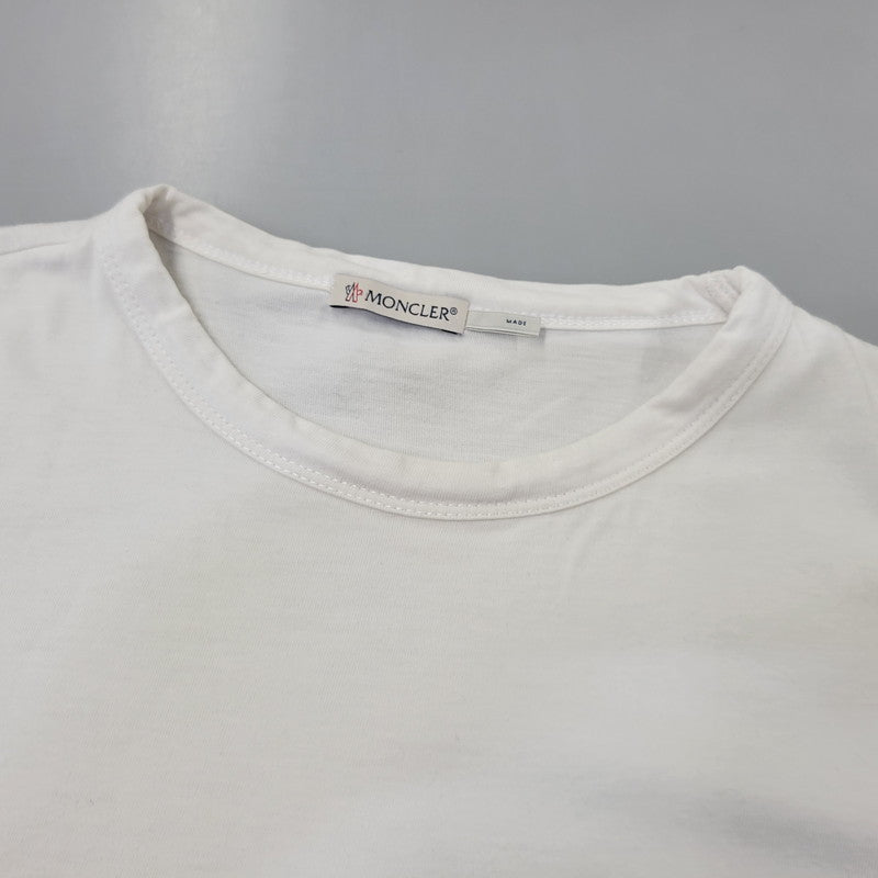 【中古品】【メンズ】 MONCLER モンクレール MAGLIA T-SHIRT C10918016900 マグリア Tシャツ 半袖 トップス 141-260707-as-04-izu サイズ：L カラー：ホワイト 万代Net店