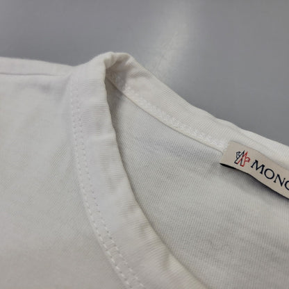 【中古品】【メンズ】 MONCLER モンクレール MAGLIA T-SHIRT C10918016900 マグリア Tシャツ 半袖 トップス 141-260707-as-04-izu サイズ：L カラー：ホワイト 万代Net店