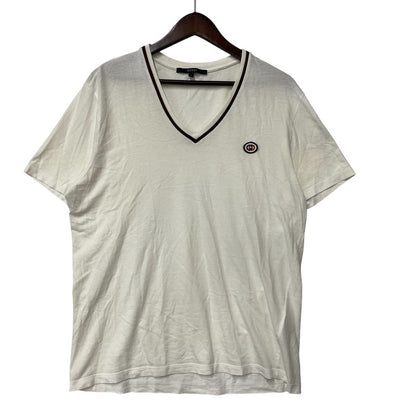 【中古品】【メンズ】 GUCCI グッチ V-NECK SS TEE 190221 X3228 Vネック ショートスリーブ Tシャツ 半袖 141-260713-as-09-izu サイズ：L カラー：ホワイト 万代Net店