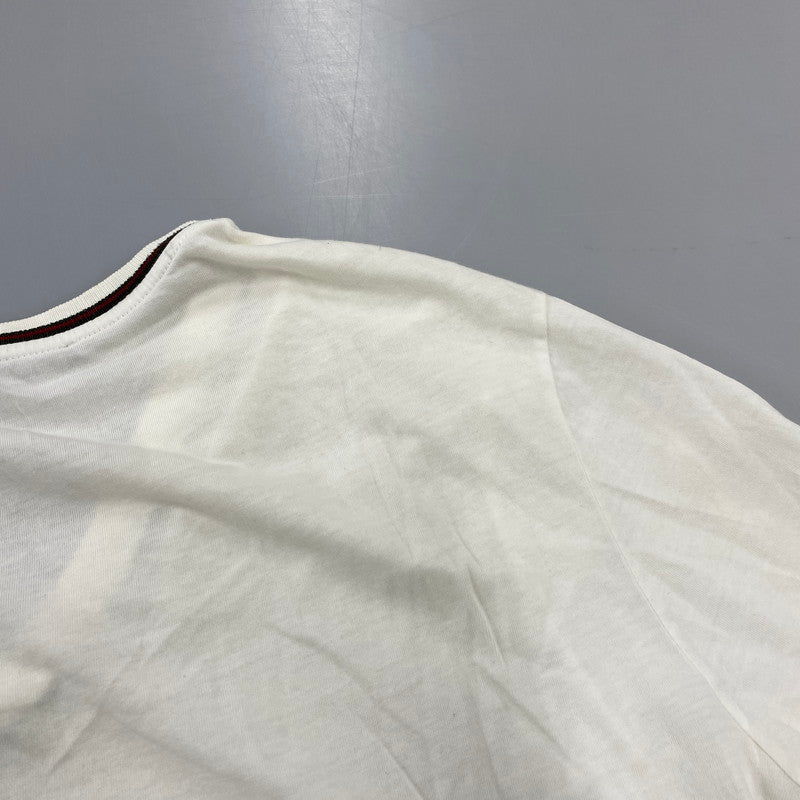 【中古品】【メンズ】 GUCCI グッチ V-NECK SS TEE 190221 X3228 Vネック ショートスリーブ Tシャツ 半袖 141-260713-as-09-izu サイズ：L カラー：ホワイト 万代Net店