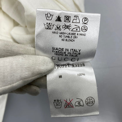 【中古品】【メンズ】 GUCCI グッチ V-NECK SS TEE 190221 X3228 Vネック ショートスリーブ Tシャツ 半袖 141-260713-as-09-izu サイズ：L カラー：ホワイト 万代Net店