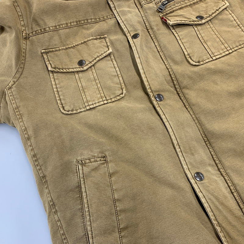 【中古品】【メンズ】 Levi's リーバイス QUILTING LINER MILITARY BLOUSON LM7CC046 キルティングライナー ミリタリーブルゾン ジャケット 146-260729-as-15-izu サイズ：L カラー：ブラウン 万代Net店