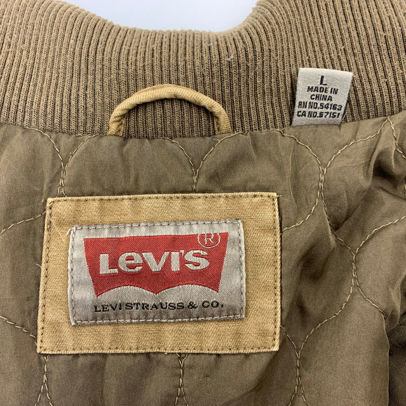 【中古品】【メンズ】 Levi's リーバイス QUILTING LINER MILITARY BLOUSON LM7CC046 キルティングライナー ミリタリーブルゾン ジャケット 146-260729-as-15-izu サイズ：L カラー：ブラウン 万代Net店