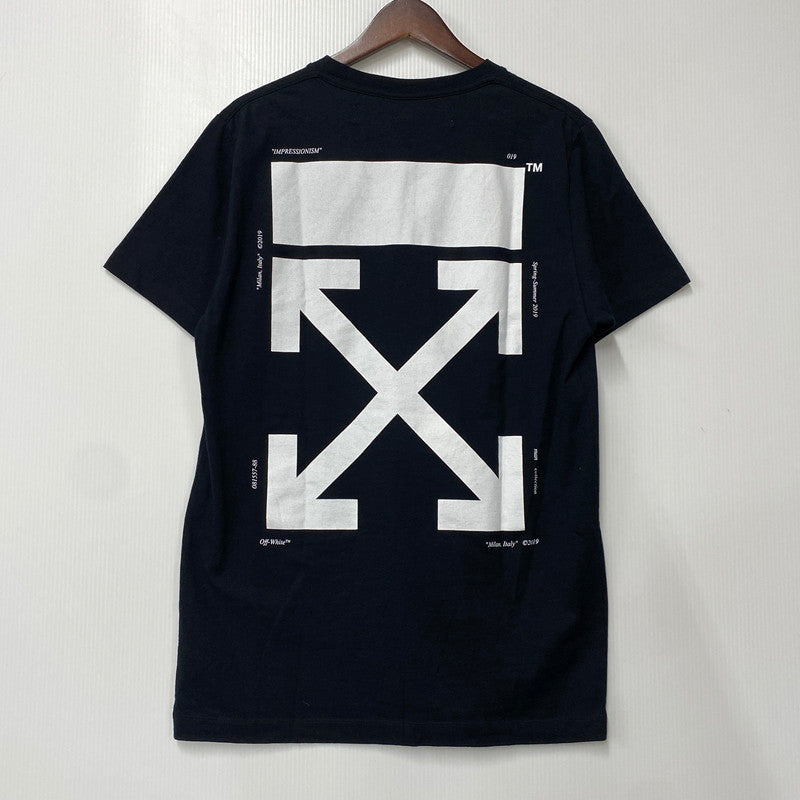【中古品】【メンズ】 OFF-WHITE オフホワイト OMAA027R19185003 19SS KISS SS SLIM TEE キス ショートスリーブ スリム Tシャツ トップス 半袖 142-260706-cs-05-izu サイズ：M カラー：ブラック 万代Net店