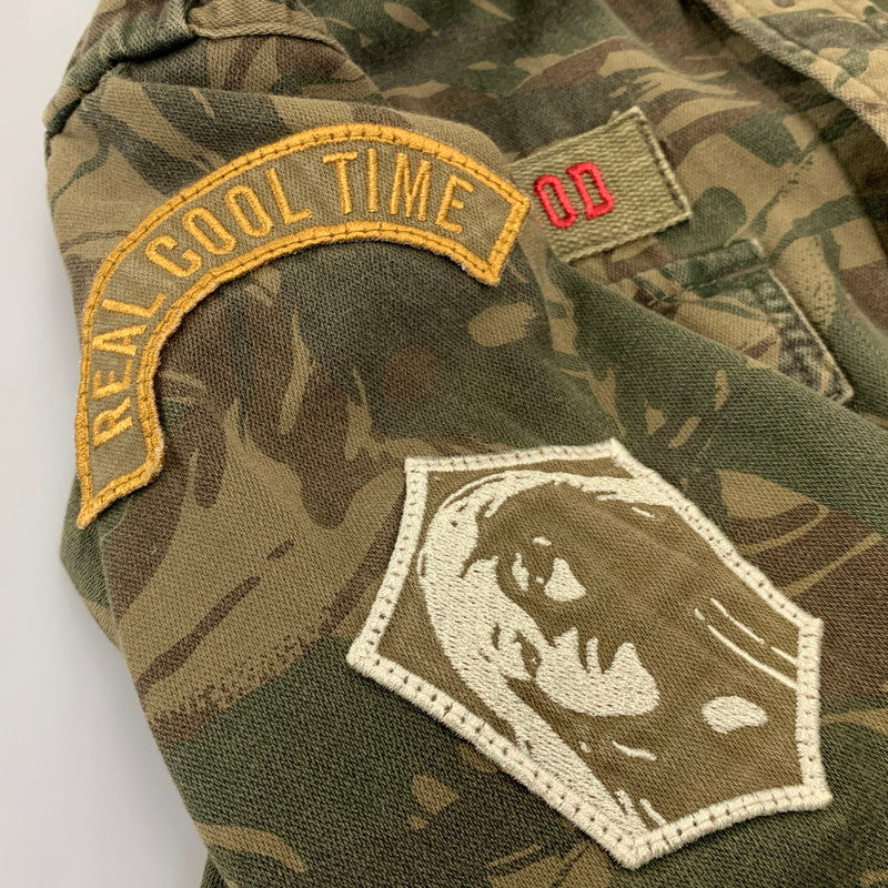 【中古品】【メンズ】 HYSTERIC GLAMOUR ヒステリックグラマー 0213AH08 LS MILITARY SHIRT ロングスリーブ ミリタリー シャツ トップス 長袖 140-260710-cs-13-izu サイズ：M カラー：マルチ 万代Net店