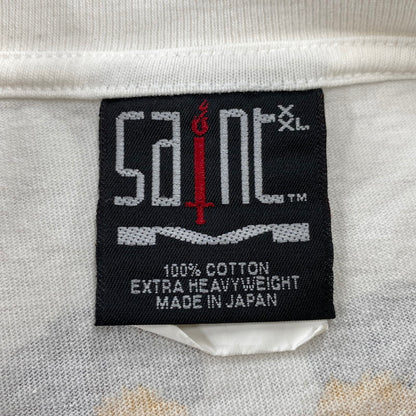 【中古品】【メンズ】 SAINT MICHAEL×A BATHING APE セントマイケル×アベイシングエイプ SM-S23-0000-110 001CSJ221901C 23SS AP-SS TEE ショートスリーブ Tシャツ トップス 半袖 142-260706-cs-04-izu サイズ：XXL カラー：ホワイト 万代Net店