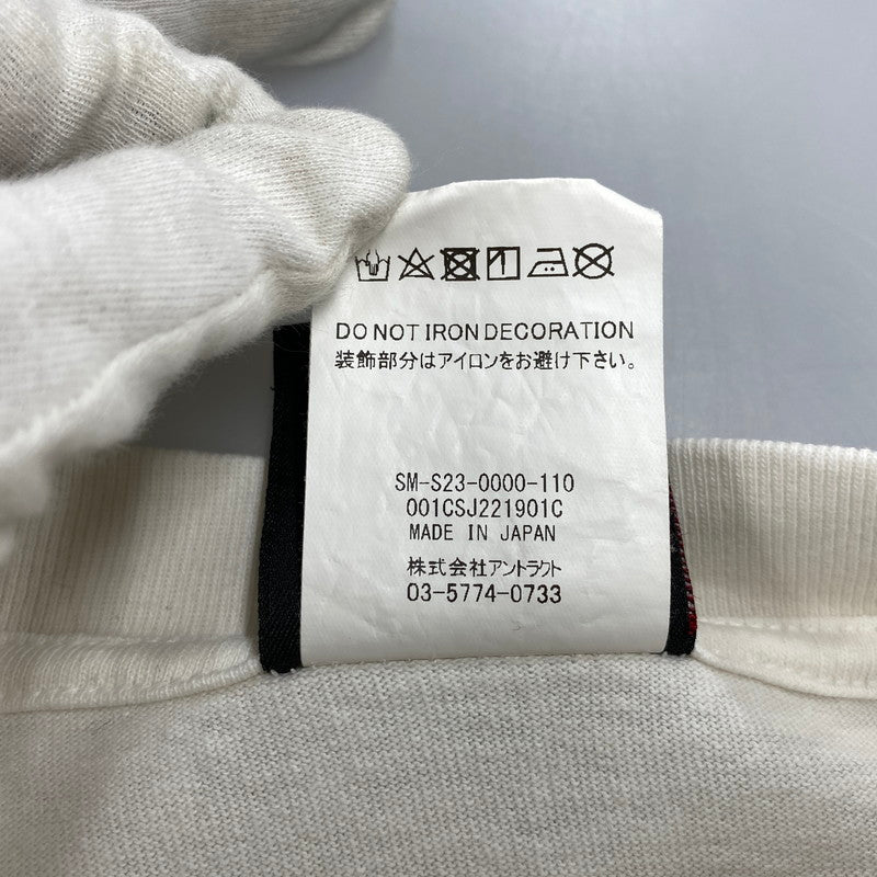 【中古品】【メンズ】 SAINT MICHAEL×A BATHING APE セントマイケル×アベイシングエイプ SM-S23-0000-110 001CSJ221901C 23SS AP-SS TEE ショートスリーブ Tシャツ トップス 半袖 142-260706-cs-04-izu サイズ：XXL カラー：ホワイト 万代Net店