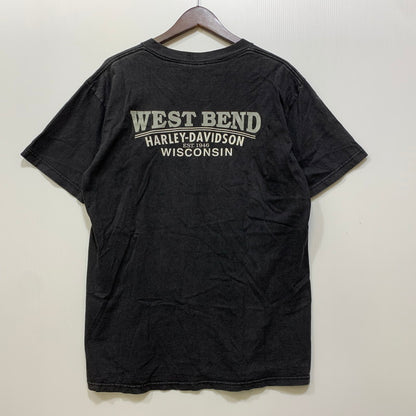 【中古品】【メンズ】 HARLEY-DAVIDSON ハーレーダビッドソン WEST BEND SS TEE ウエストベンド ショートスリーブ Tシャツ トップス 146-260709-kh-15-izu サイズ：L カラー：ブラック 万代Net店