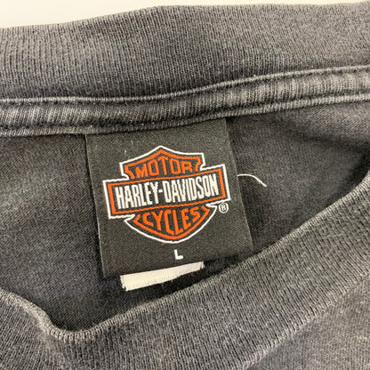 【中古品】【メンズ】 HARLEY-DAVIDSON ハーレーダビッドソン WEST BEND SS TEE ウエストベンド ショートスリーブ Tシャツ トップス 146-260709-kh-15-izu サイズ：L カラー：ブラック 万代Net店