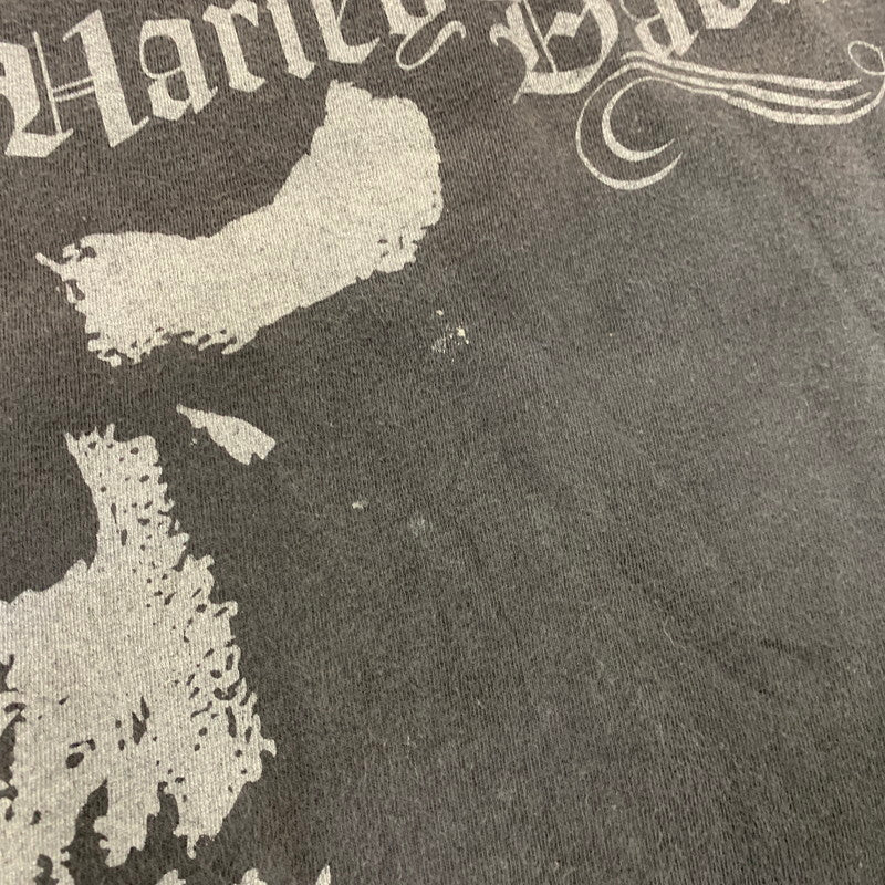 【中古品】【メンズ】 HARLEY-DAVIDSON ハーレーダビッドソン メキシコ製 c2009 00S BIG SKULL SS TEE ビッグ スカル ショートスリーブ Tシャツ トップス 半袖 146-260710-cs-12-izu サイズ：XL カラー：ブラック 万代Net店