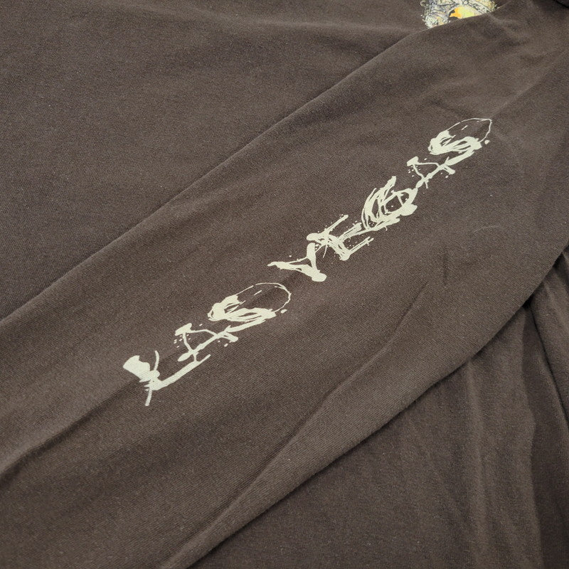 【中古品】【メンズ】 THE STRIP LAS VEGAS ザ・ストリップ ラスベガス SKULL LS TEE スカル ロングスリーブ Tシャツ 長袖 146-260707-as-08-izu サイズ：XL カラー：ブラウン 万代Net店