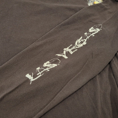 【中古品】【メンズ】 THE STRIP LAS VEGAS ザ・ストリップ ラスベガス SKULL LS TEE スカル ロングスリーブ Tシャツ 長袖 146-260707-as-08-izu サイズ：XL カラー：ブラウン 万代Net店