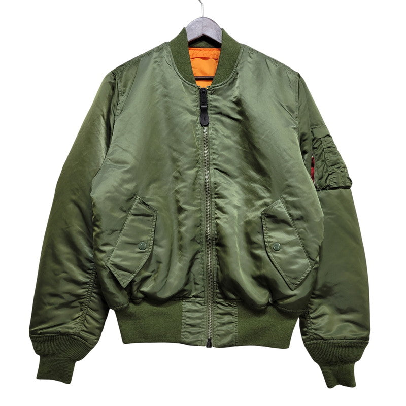 【中古品】【メンズ】 ALPHA INDUSTRIES アルファ インダストリーズ 2000-403 MA-1 FLIGHT JACKET フライト ジャケット アウター 145-260705-ya-03-izu サイズ：S カラー：カーキ×オレンジ 万代Net店