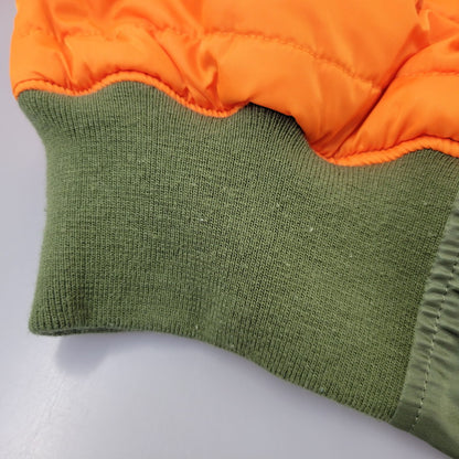 【中古品】【メンズ】 ALPHA INDUSTRIES アルファ インダストリーズ 2000-403 MA-1 FLIGHT JACKET フライト ジャケット アウター 145-260705-ya-03-izu サイズ：S カラー：カーキ×オレンジ 万代Net店