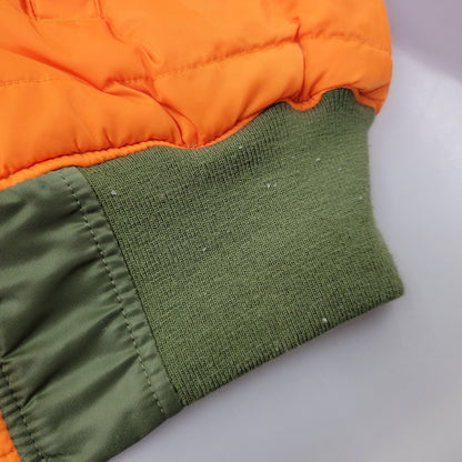 【中古品】【メンズ】 ALPHA INDUSTRIES アルファ インダストリーズ 2000-403 MA-1 FLIGHT JACKET フライト ジャケット アウター 145-260705-ya-03-izu サイズ：S カラー：カーキ×オレンジ 万代Net店