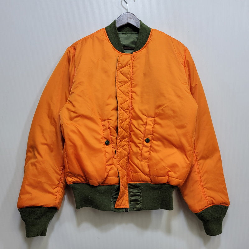 【中古品】【メンズ】 ALPHA INDUSTRIES アルファ インダストリーズ 2000-403 MA-1 FLIGHT JACKET フライト ジャケット アウター 145-260705-ya-03-izu サイズ：S カラー：カーキ×オレンジ 万代Net店