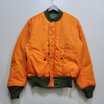 【中古品】【メンズ】 ALPHA INDUSTRIES アルファ インダストリーズ 2000-403 MA-1 FLIGHT JACKET フライト ジャケット アウター 145-260705-ya-03-izu サイズ：S カラー：カーキ×オレンジ 万代Net店