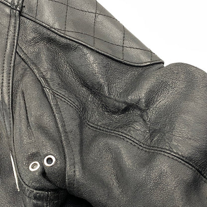 【中古品】【メンズ】 CROPPED HEADS × CROWS クロップドヘッズ × クローズ 武装戦線(T.F.O.A) 五代目 武田好誠モデル COW LEATHER RIDERS JACKET カウ レザー ライダース ジャケット アウター 145-260706-cs-09-izu サイズ：40 カラー：ブラック 万代Net店