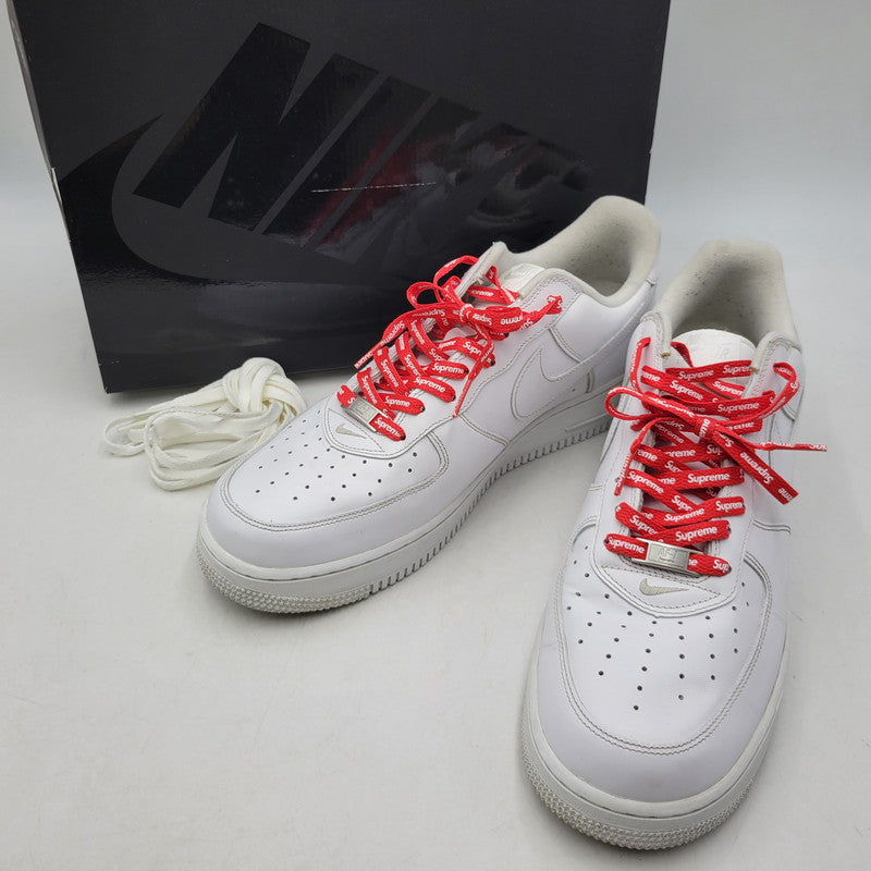 【中古品】【メンズ】 NIKE ナイキ × SUPREME シュプリーム AIR FORCE 1 LOW CU9225-100 エアフォース 1 ロー コラボ スニーカー シューズ 靴 160-260706-ay-07-izu サイズ：30.5cm カラー：WHITE/WHITE 万代Net店