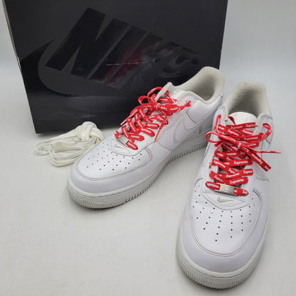 【中古品】【メンズ】 NIKE ナイキ × SUPREME シュプリーム AIR FORCE 1 LOW CU9225-100 エアフォース 1 ロー コラボ スニーカー シューズ 靴 160-260706-ay-07-izu サイズ：30.5cm カラー：WHITE/WHITE 万代Net店