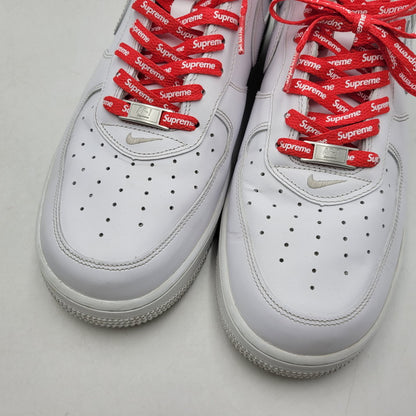 【中古品】【メンズ】 NIKE ナイキ × SUPREME シュプリーム AIR FORCE 1 LOW CU9225-100 エアフォース 1 ロー コラボ スニーカー シューズ 靴 160-260706-ay-07-izu サイズ：30.5cm カラー：WHITE/WHITE 万代Net店