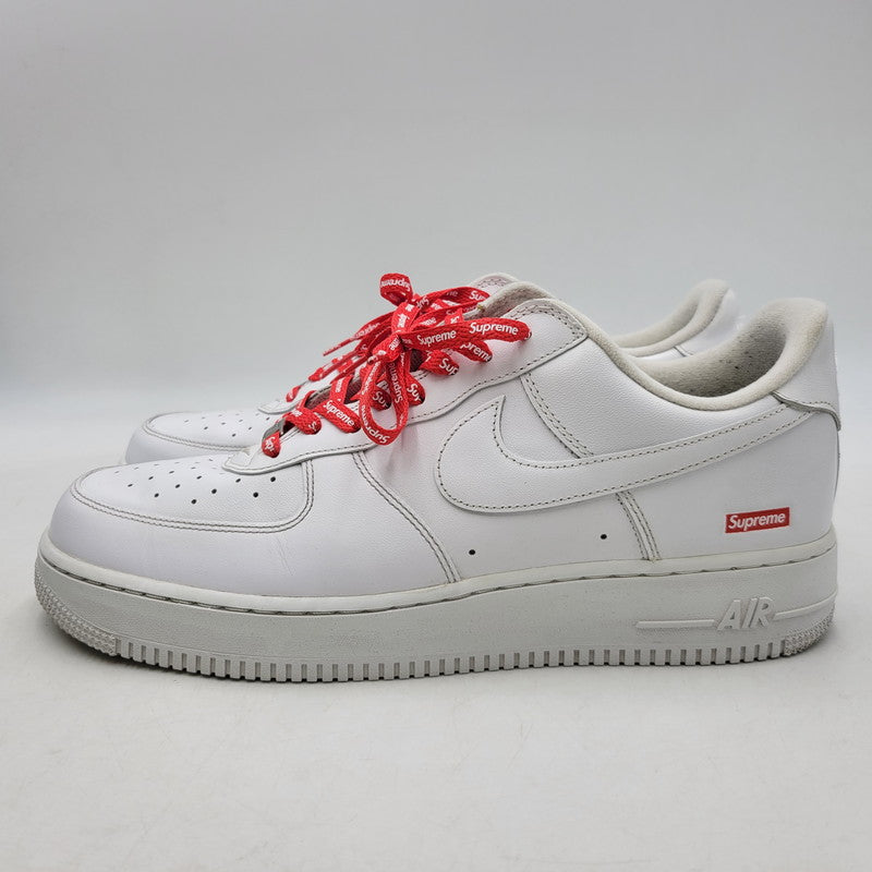 【中古品】【メンズ】 NIKE ナイキ × SUPREME シュプリーム AIR FORCE 1 LOW CU9225-100 エアフォース 1 ロー コラボ スニーカー シューズ 靴 160-260706-ay-07-izu サイズ：30.5cm カラー：WHITE/WHITE 万代Net店