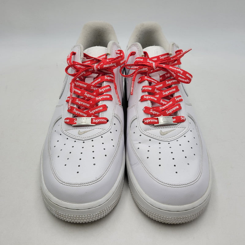【中古品】【メンズ】 NIKE ナイキ × SUPREME シュプリーム AIR FORCE 1 LOW CU9225-100 エアフォース 1 ロー コラボ スニーカー シューズ 靴 160-260706-ay-07-izu サイズ：30.5cm カラー：WHITE/WHITE 万代Net店