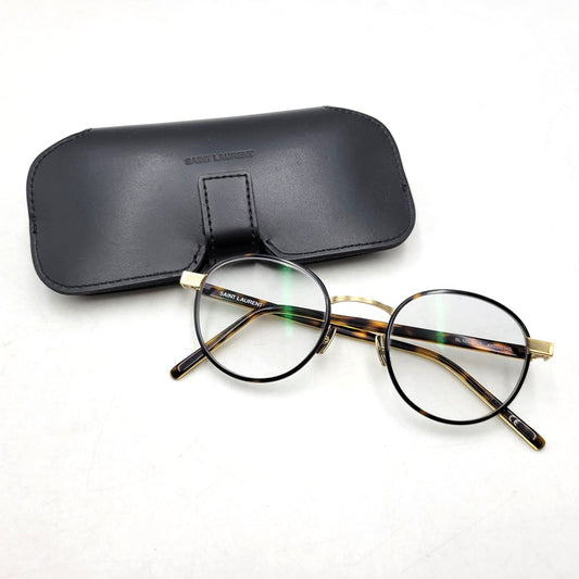 【中古品】【メンズ/レディース】 SAINT LAURENT サンローラン SL125 003 SUNGLASSES サングラス 183-260706-kh-06-izu サイズ：49□22-145 カラー：ブラウン系×ゴールド 万代Net店