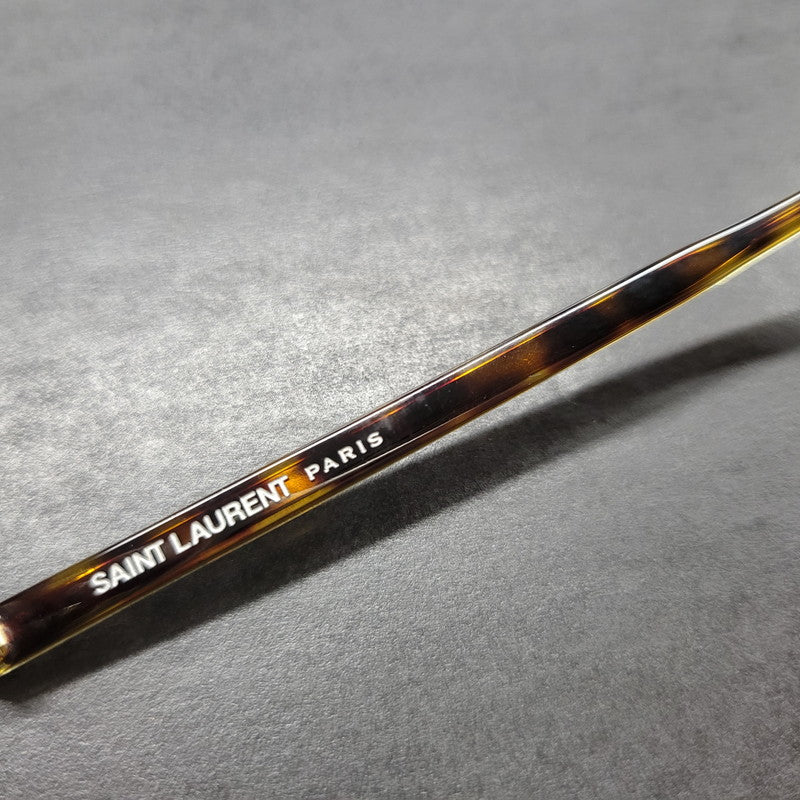 【中古品】【メンズ/レディース】 SAINT LAURENT サンローラン SL125 003 SUNGLASSES サングラス 183-260706-kh-06-izu サイズ：49□22-145 カラー：ブラウン系×ゴールド 万代Net店